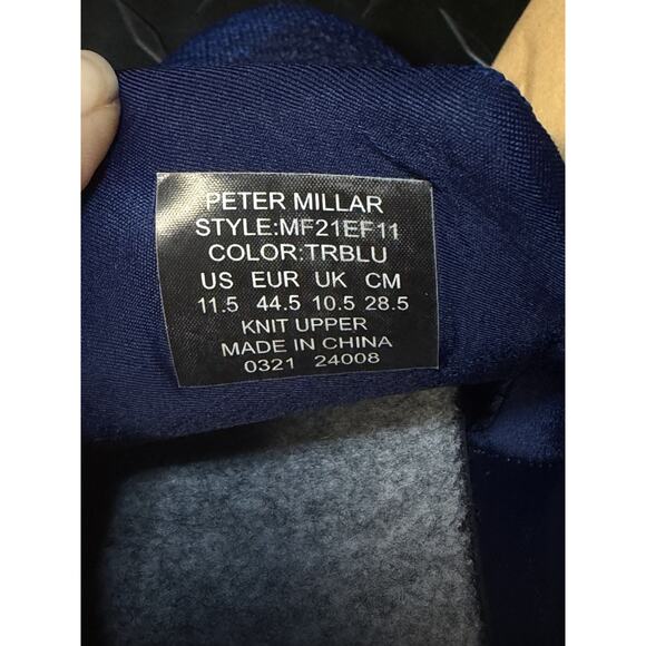 Peter Millar Apollo Knit Sneakers Men’s Size 11.5 Blue Comfort Casual athletic S main image 11